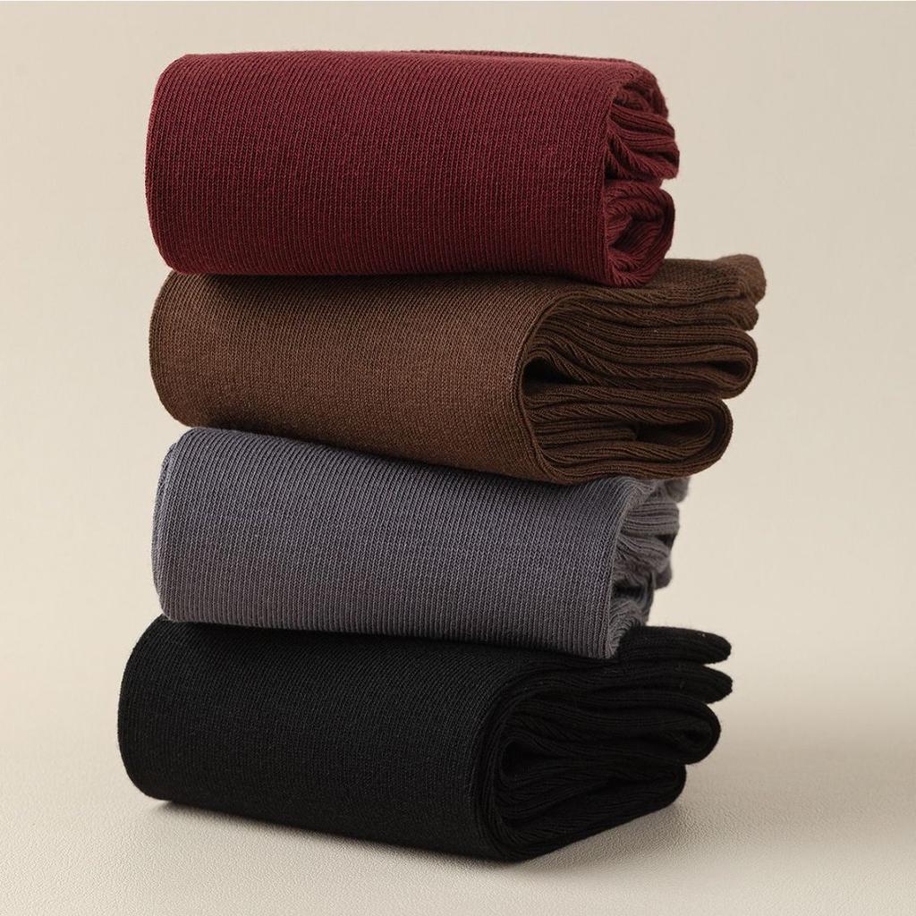 Autumn and Winter Calf Socks for Women, Warm and Slimming. Pure Cotton Spring and Autumn Long Thigh-high Socks
