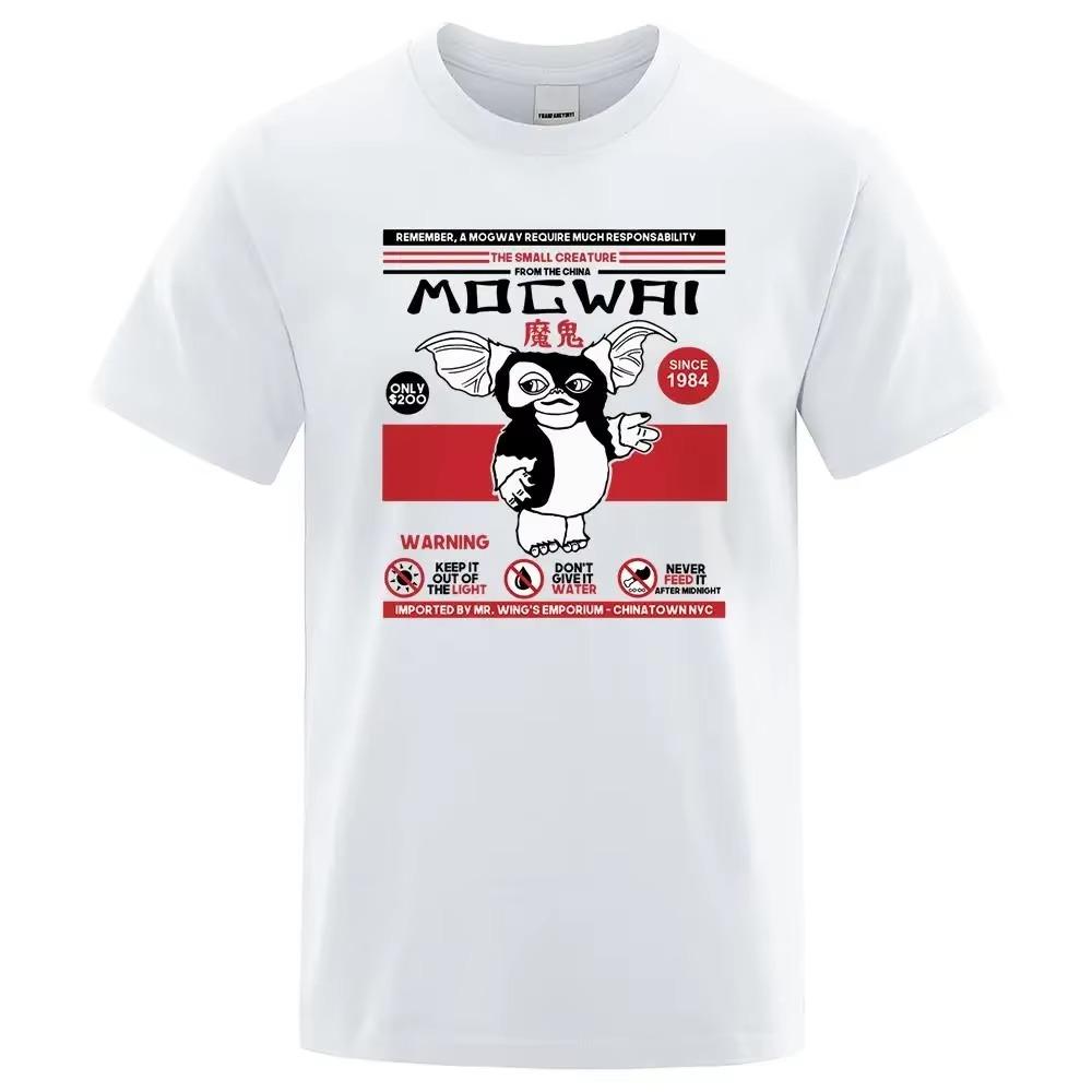 

Помните, что Могвай требует большой ответственности. Японские футболки с аниме. Мужские футболки с героями мультфильмов из хлопка. Новая модная футболка из хлопка. XXXXXL