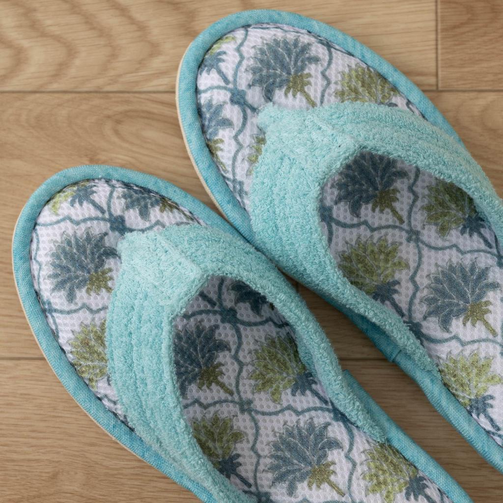 [Senko] Priya Slippers L (approx. 24-26cm) Turquoise Blue 47206