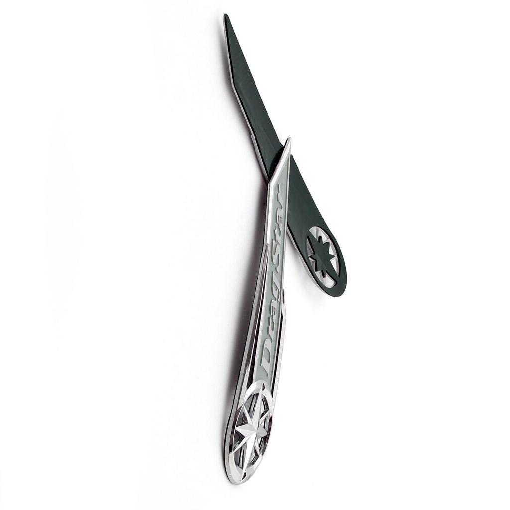 2 bucăți Emblema Rezervorului de Gaz Insignă Autocolante Decaluri Potrivit Pentru Yamaha Drag Star