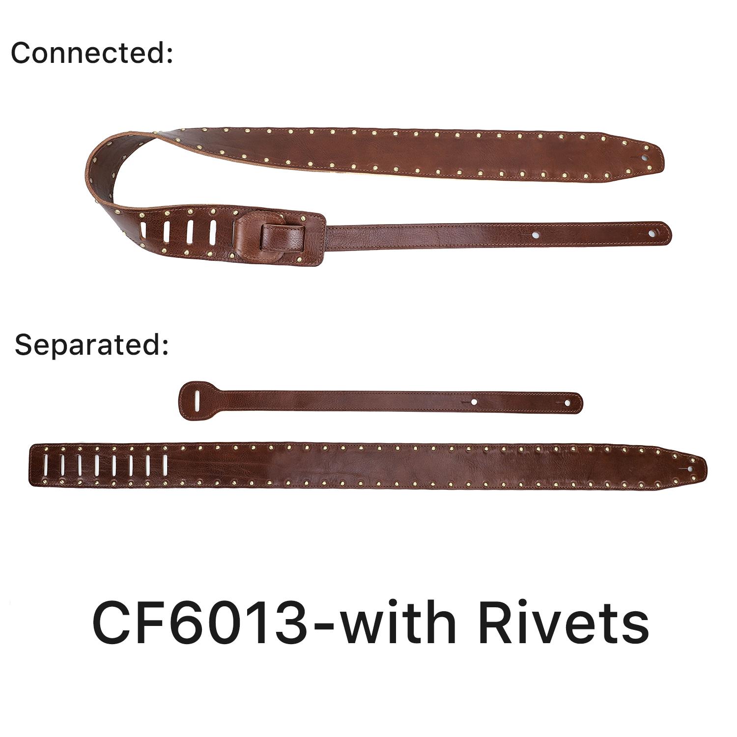 Custom Genuine Leather Adjustable Shoulder Strap Classic Portable CF6013 Bass Acoustic Electric Guitar Luxury Rivets Fast