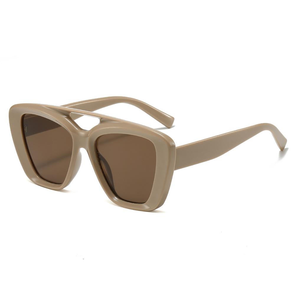 New Fashionable Square Sunglasses For Men And Women Irregular Sun Glasses Female Retro Unique Ocean Lens Big Eyewear