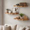 Wall Mounted Cloud Shaped Wall Display Shelves Wooden Picture Display Rack Plant Stand  Over Toilet