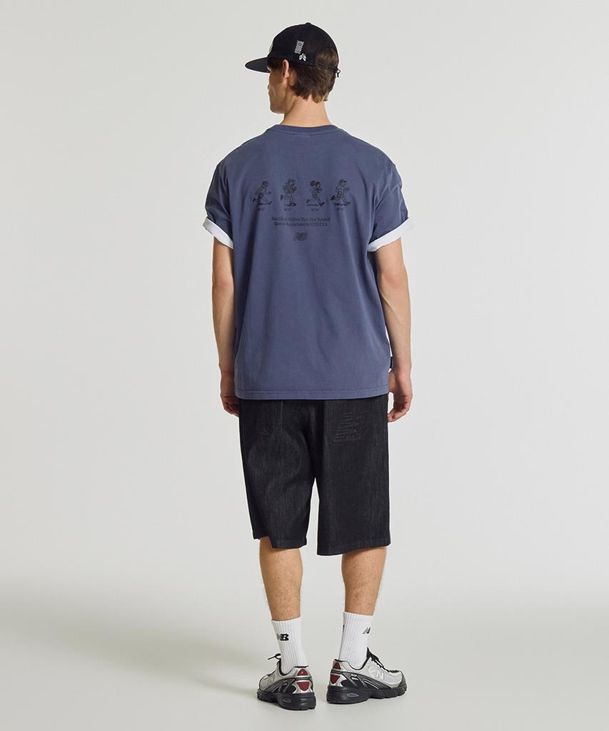 Nyuballanseu Nbneg21503 / Uni Nb Friends Short Sleeve T-Shirt (Dark Blue)