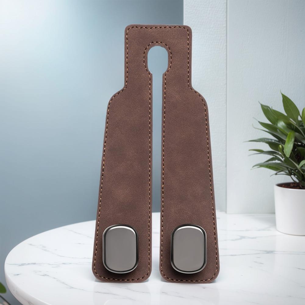 Rear Seat Hanging Dual Hook Suede Microfiber Auto Back Seat Organizer Hanger Handbag Clothes Bracket for Vehicle SUV Auto