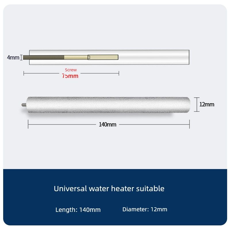 

Neutral Magnesium Bar Electric Water Heater Suitable for 40/50/60/80L Frestec Oupai Sewage Anode Casting Magnesium Bar Accessories 12*140-m4 Magnesium Rod