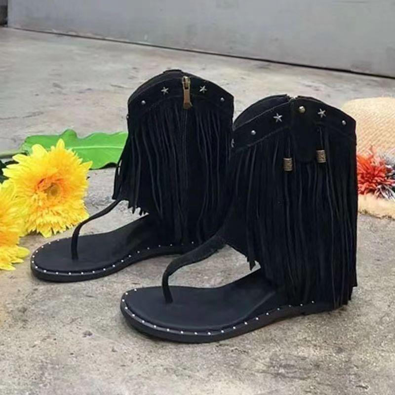 

мода 2024 Новые летние модные сандалии женские повседневные ретро джинсовые женские туфли босоножки на танкетке шлепанцы 35 чёрный