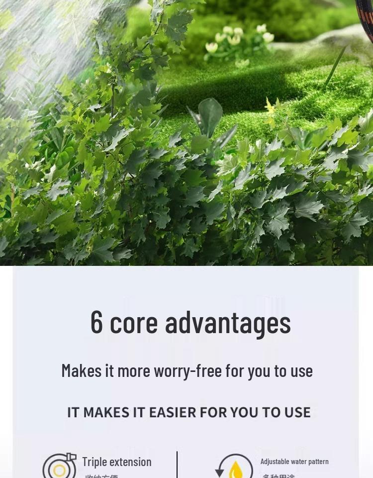 High-Pressure Water Hose Nozzle for Gardening, Landscaping, & Car Wash