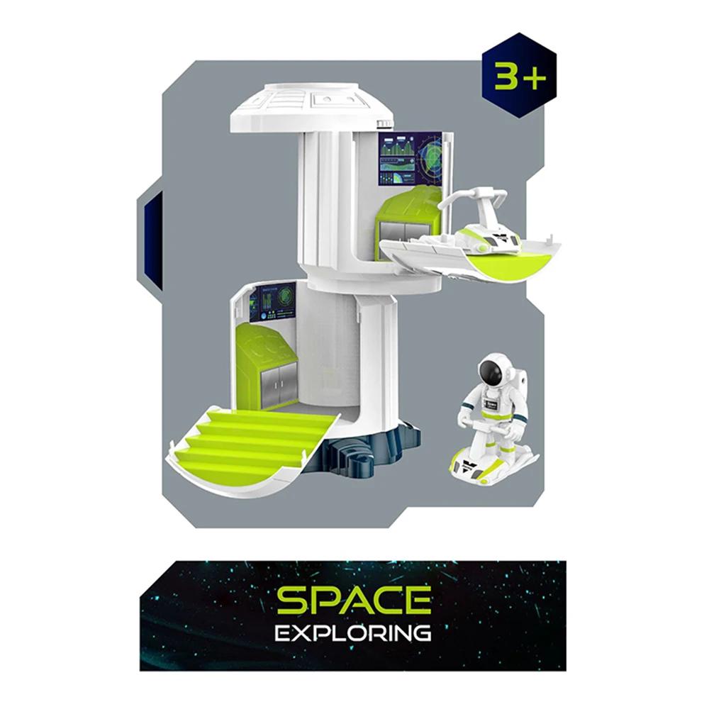 Puzzle Acousto Optic Space Toys Space Model Air Force Shuttle Space Station Rocket Aviation Series Toys Forkids Christmas Gift