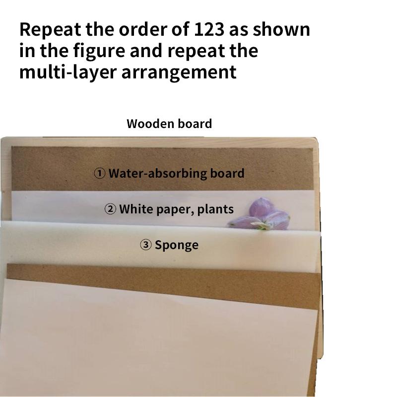 1 Set Plant Specimen Tool Kit Leaf Pressing Kit Nature Wooden Dried Book Drying Preservation DIY Flower Preservation Crafts