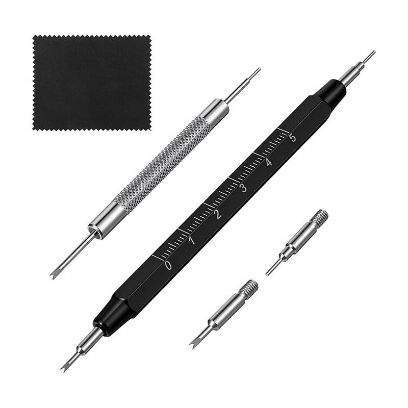 Double-Ended Spring Bar Tool with Scale for Watch Repair