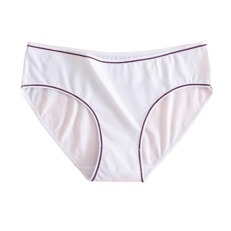 Female Spring and Summer Pure Cotton English Letter Print Low Waist Briefs