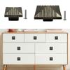 Heavy Duty Zinc Drawer Pulls with Retro Square Design Easy Installation Cupboard Handles for Furniture Hardware