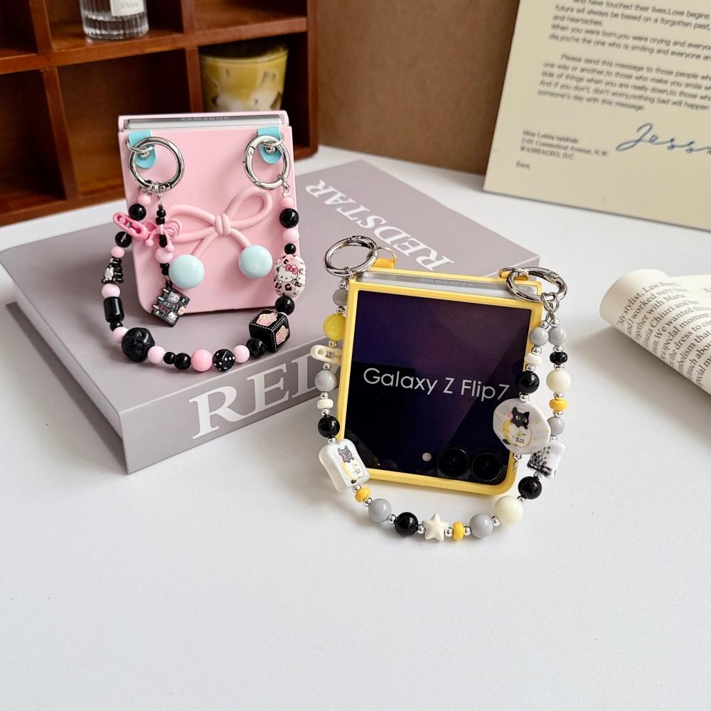 Bow Bracelet Phone Case For Samsung Galaxy Z Flip 7 5G PC Hard Shell Protective Shockproof Back Cover