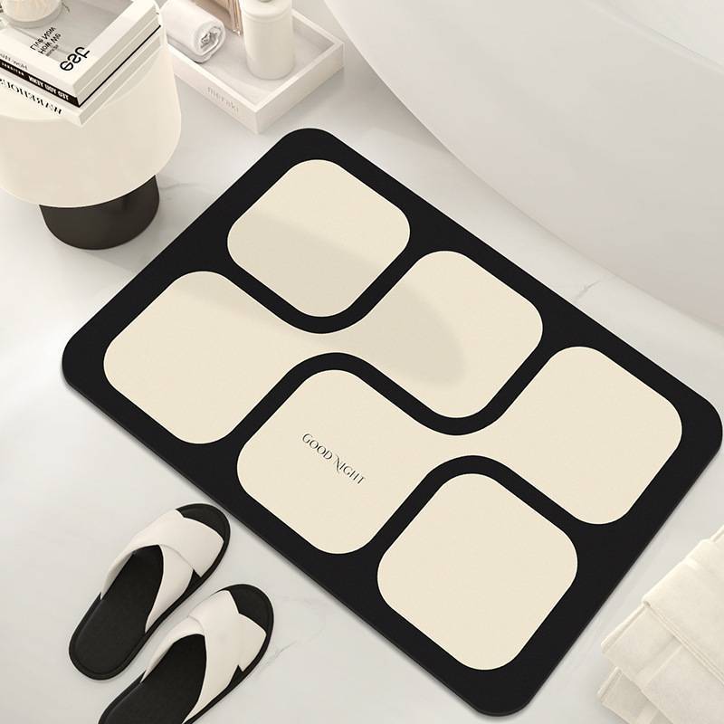 

Simple bathroom floor mat Household diatom mud floor mat Toilet door water-absorbing quick-drying foot pad Stain-resistant anti-skid pad 40*60cm