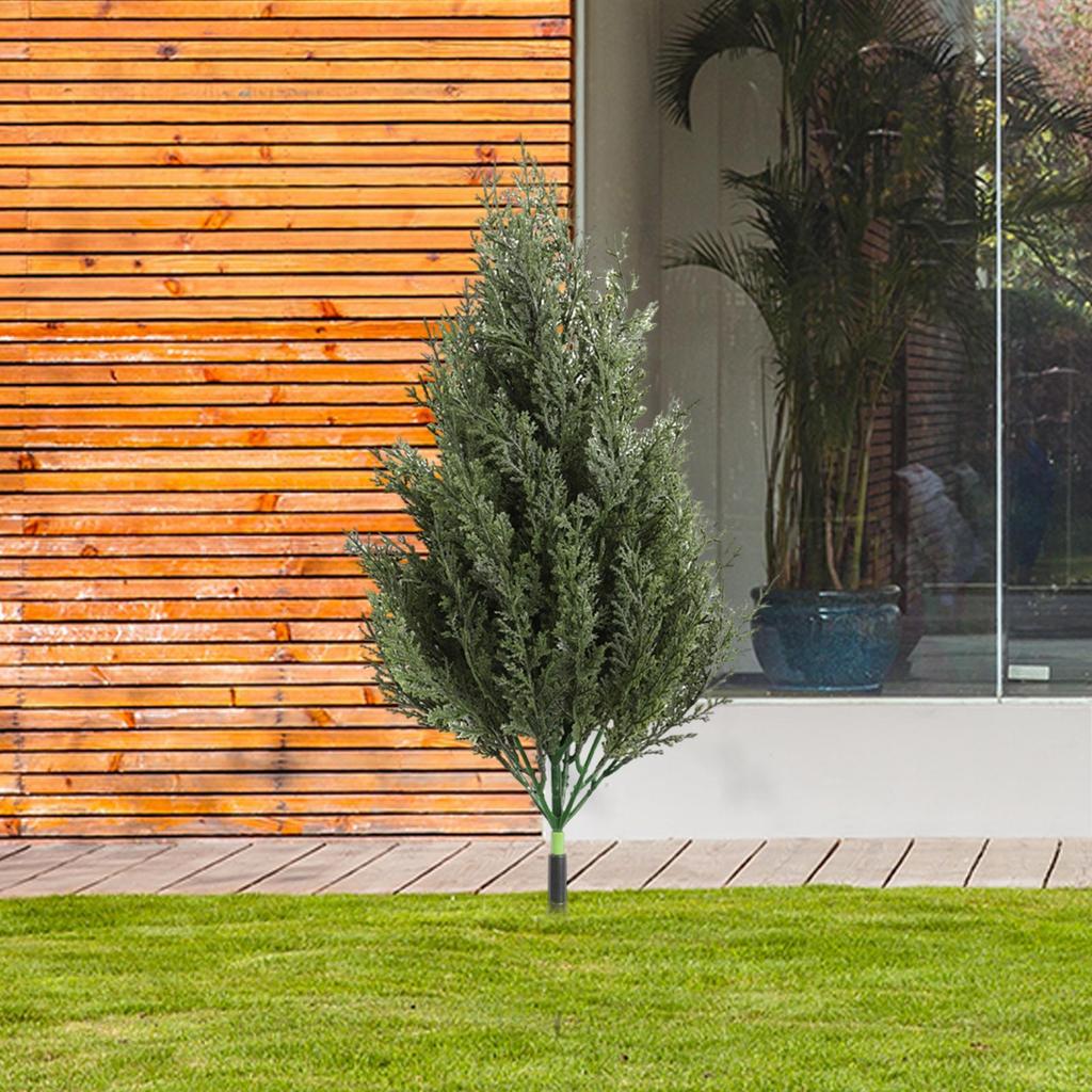 Artificial Garden Plant Lawn Decor Reusable Premium Decorative with Ground Stake Fake for