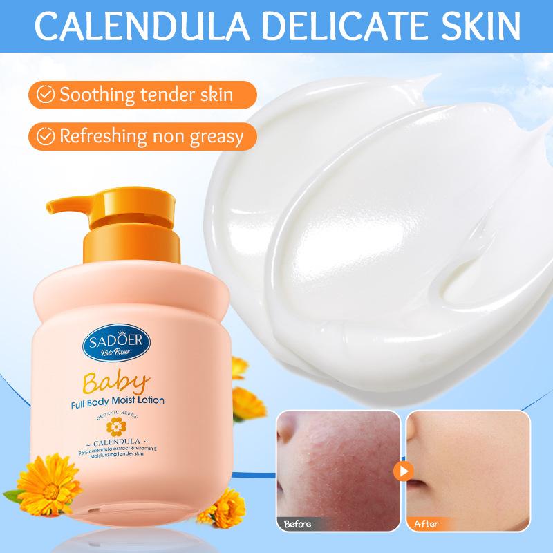 Calendula Children's Vitamin E Milk SADOER Whole Body Moisturizing Autumn and Winter Body Lotion