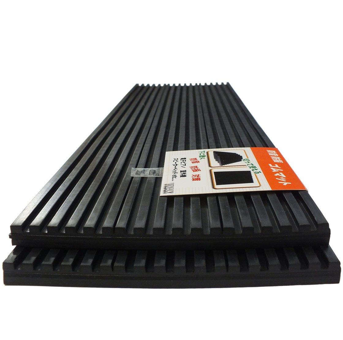 

YNAK Зовнішній блок для піаніно та побутової техніки Гума та Набір з 2 x 15 см x Підкладка, Нековзкий килимок, Звукоізоляція від вібрацій, (50см 1см) чорний