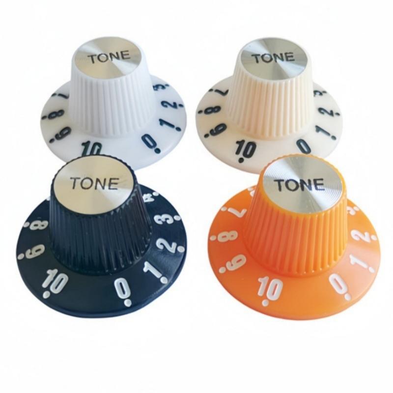 Professional 29x16mm Sound Controls Guitar Effect Knob With Textured Grip And Clear Number Markings