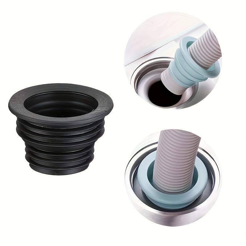 3pcs Anti-Odor Retractable Drain Ring 1pc Raw Rubber Tape Leak-proof and Odor-proof Sealing Ring