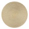 6PCS Braided Round Place Mats Kitchen Dining Table Runner Heat Insulation Non-Slip Washable Placemats Christmas Table Mats Home Decoration Pad Coaster