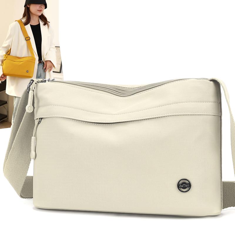 Dámská taška Oxford přes rameno crossbody vícevrstvá taška pro dojíždění