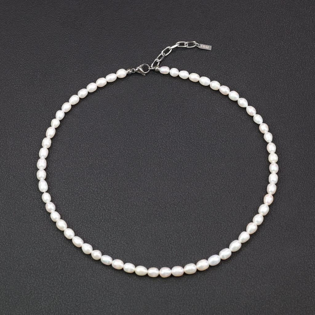 [COAI] Freshwater Pearl June Birthstone Power Stone Necklace for Women