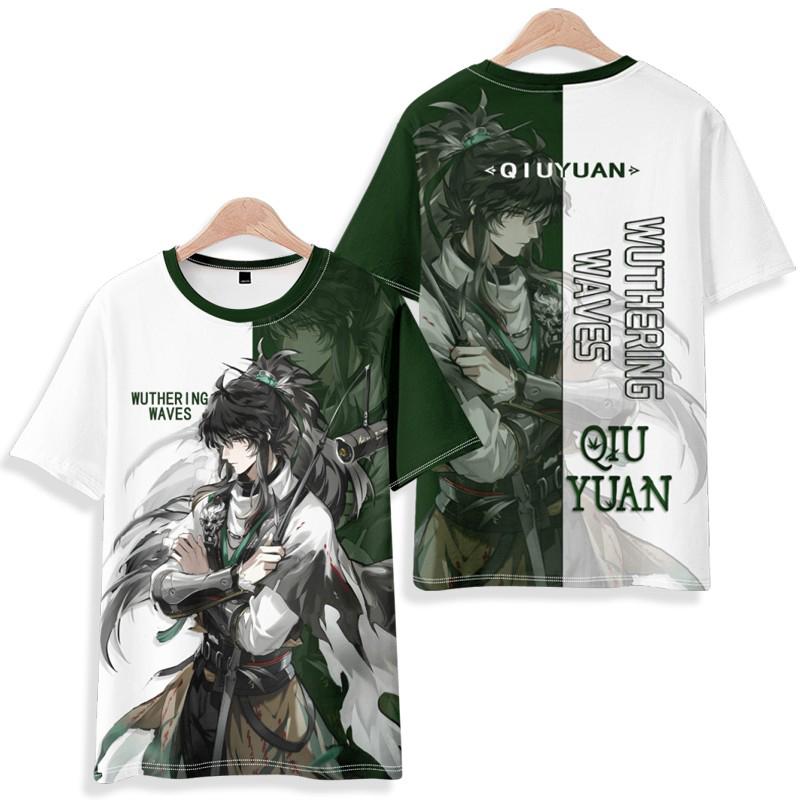 Games Wuthering Waves Galbrenr 3D Print T-Shirts Streetwear Men Fashion Oversized O-Neck Short Sleeved