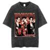 Vintage Washed Ateez Yunho Kpop Band Album 2026 TShirt Mens Women Hip Hop Loose Korean Fashion Short Sleeve T Shirt Streetwear