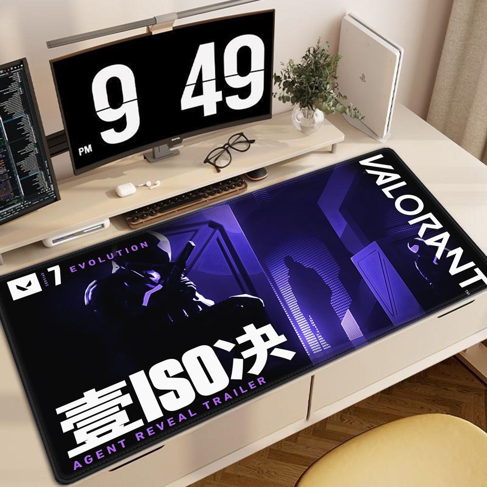 Grote Gaming Muismat Valorant ISO XXL Nieuwe Toetsenbordmat Gamer Muismat op De Tafel Snelheid Bureau Mat Anime x Muismatten