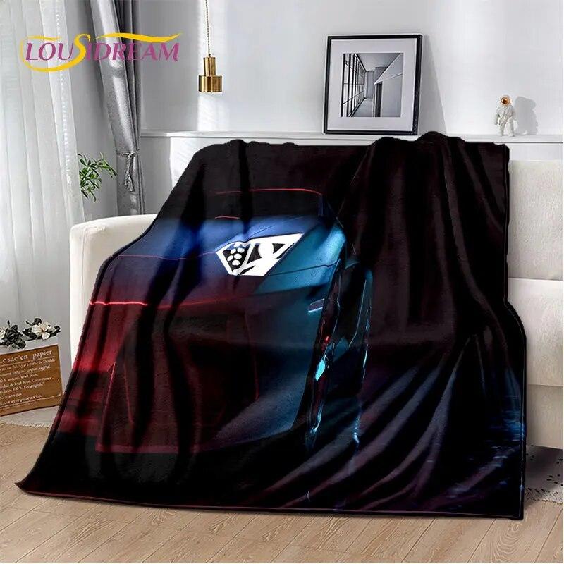 Sports Car Concept Car Soft Plush Blanket,Flannel Blanket Throw Blanket for Living Room Bedroom Bed Sofa Picnic Cover Bettdecke