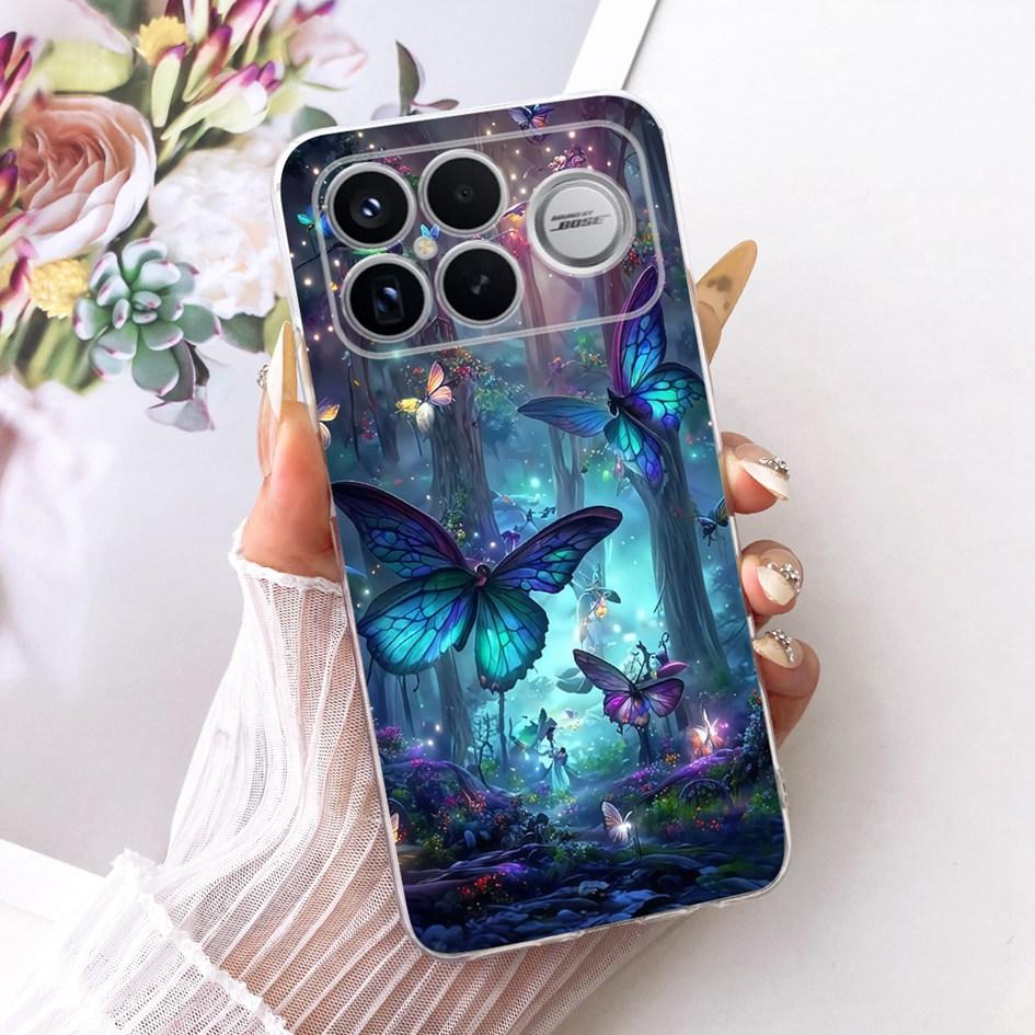 For Xiaomi POCO F8 Ultra Case Luxury Dragon Cartoon Transparent TPU Protection Cover For Poco F8 Pro Ultra PocoF8 Pro Soft Funda