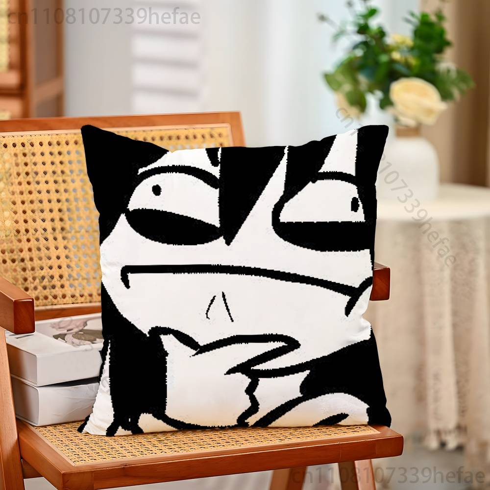 Creepy Urban Killer Jeff Pillow Case Plush Pillow Cases Home Decoration Pillow Cover for Sofa Bed Chair Living Room
