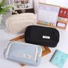 Simple Pencil Bag Large Capacity Stationery Holder Bag School Cases  School Students Supplies
