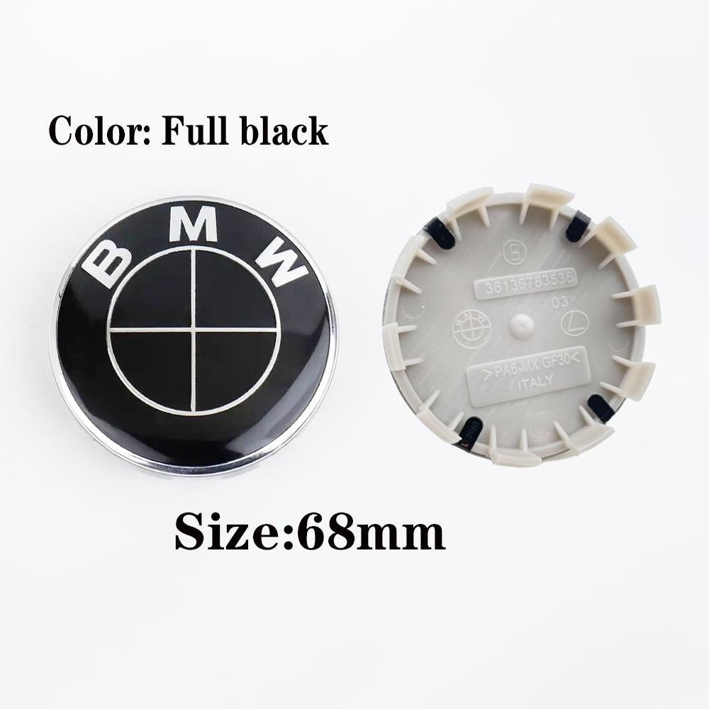 Exterior Durable Corrosion Resistant Wheel Hub Caps 56mm 68mm Waterproof Anti-Rust Rim Cover Emblems Auto Exterior  For BMW