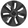 4 Pcs 19in Wheel Hub Cover Cap Fully Wrap Hubcap Rim Protector Trim Replacement for Tesla Model Y 2020‑2023 Carbon