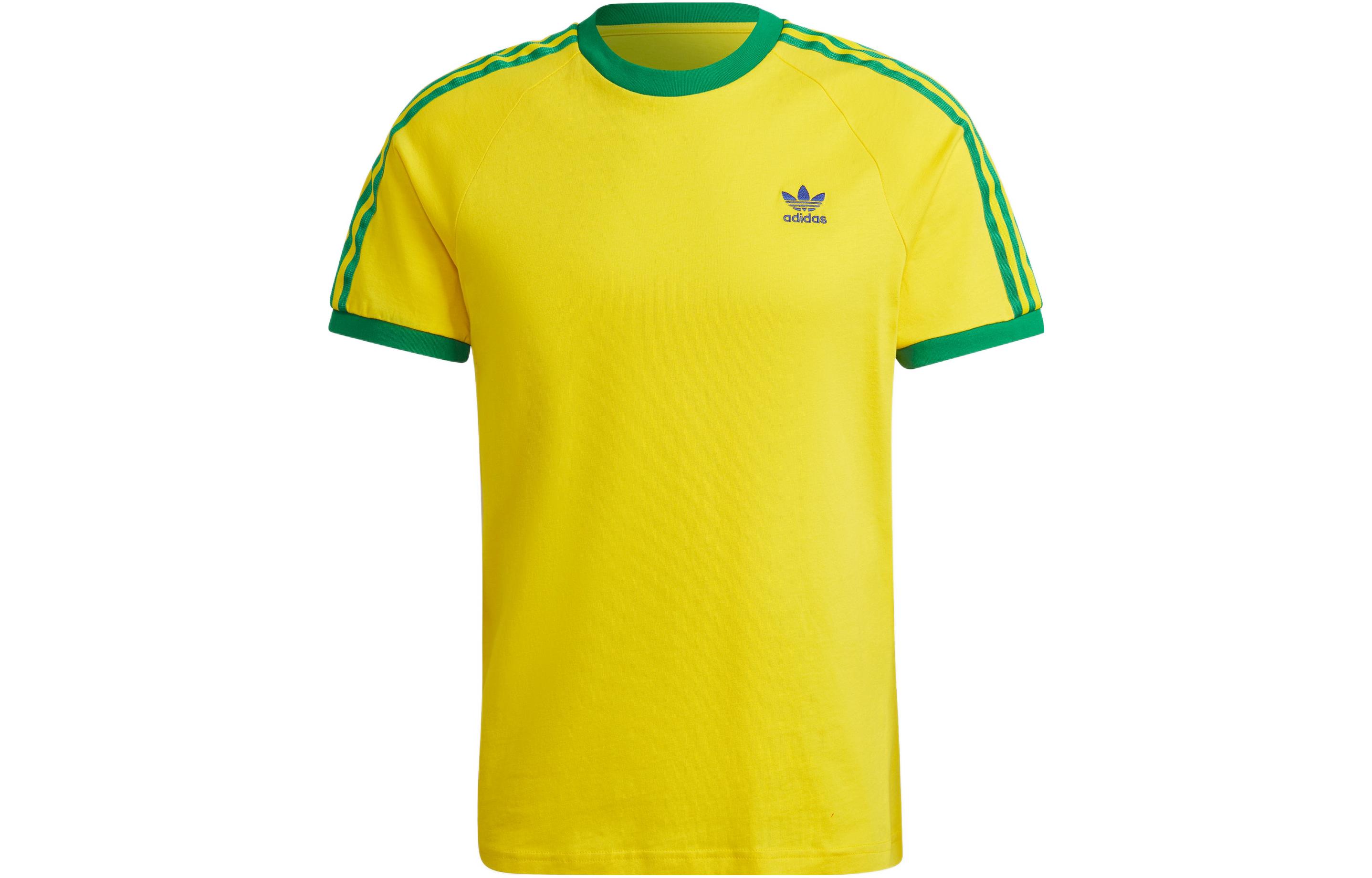 adidas originals 3-Stripes Tee Yellow HK7422 XXXL