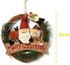 Exquisite Workmanship Christmas Hanging Wreath Pendant For Holiday Decorations Christmas Decorations