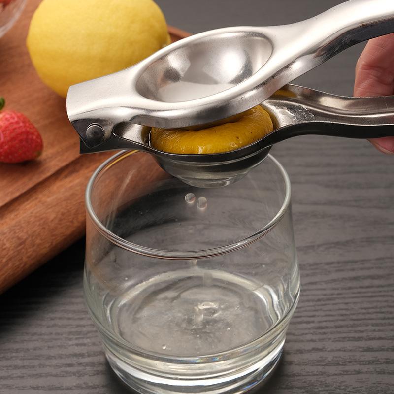 Stainless Steel Lemon Clip, Manual Citrus Juicer, Lemon Press Orange Juice Press, Fruit Press Clip, Kitchen Gadget