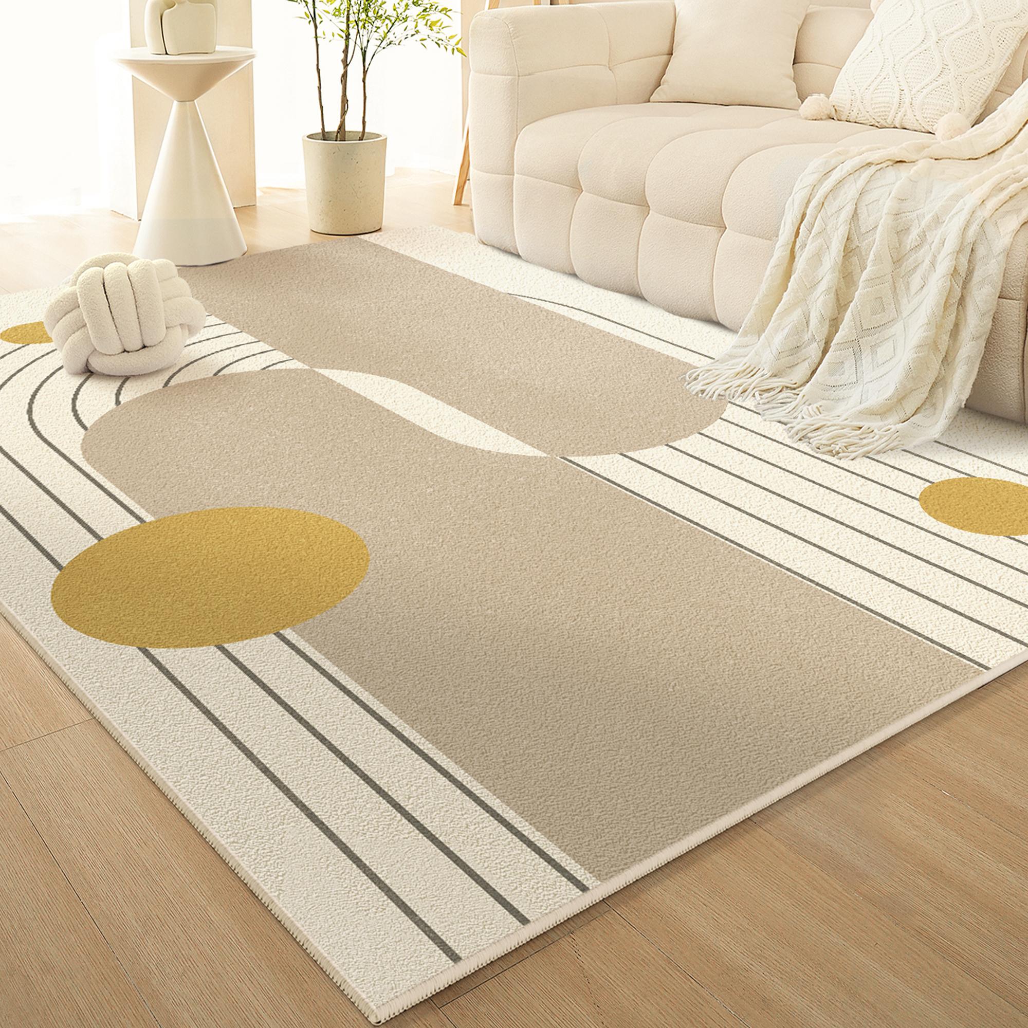 

Французский ковер в кремовом стиле, диван для гостиной, плед для журнального столика, противоскользящий прикроватный коврик для спальни, домашний декор 160x230cm 63x90inch