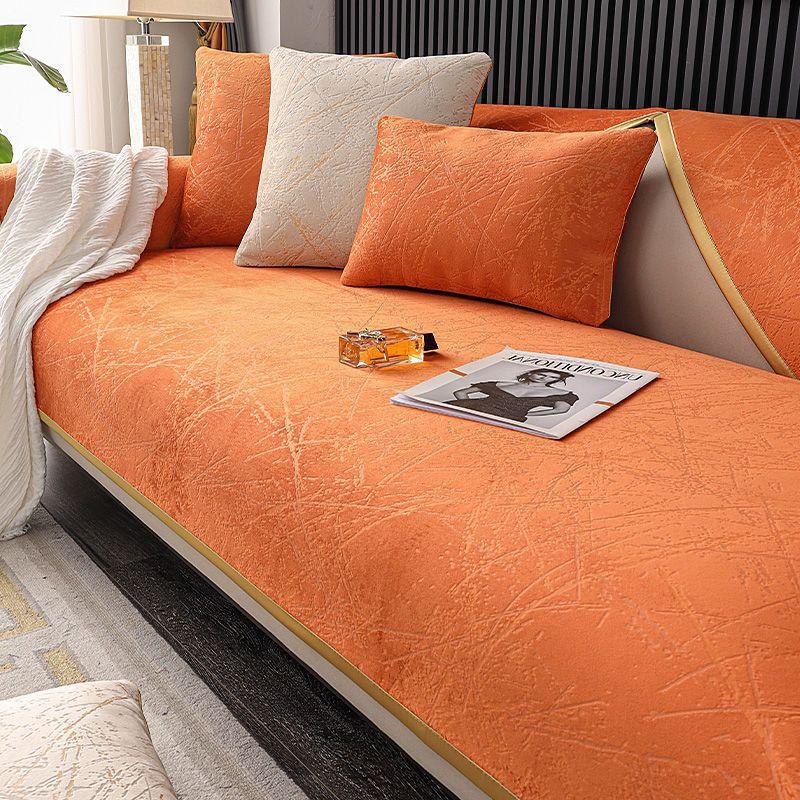 

Luxury Light Luxury Leather Sofa Cushion Seat Cushion Non-Slip Cover Cover Towel Universal In All Seasons, Simple Modern Autumn And Winter Models 70*70cm