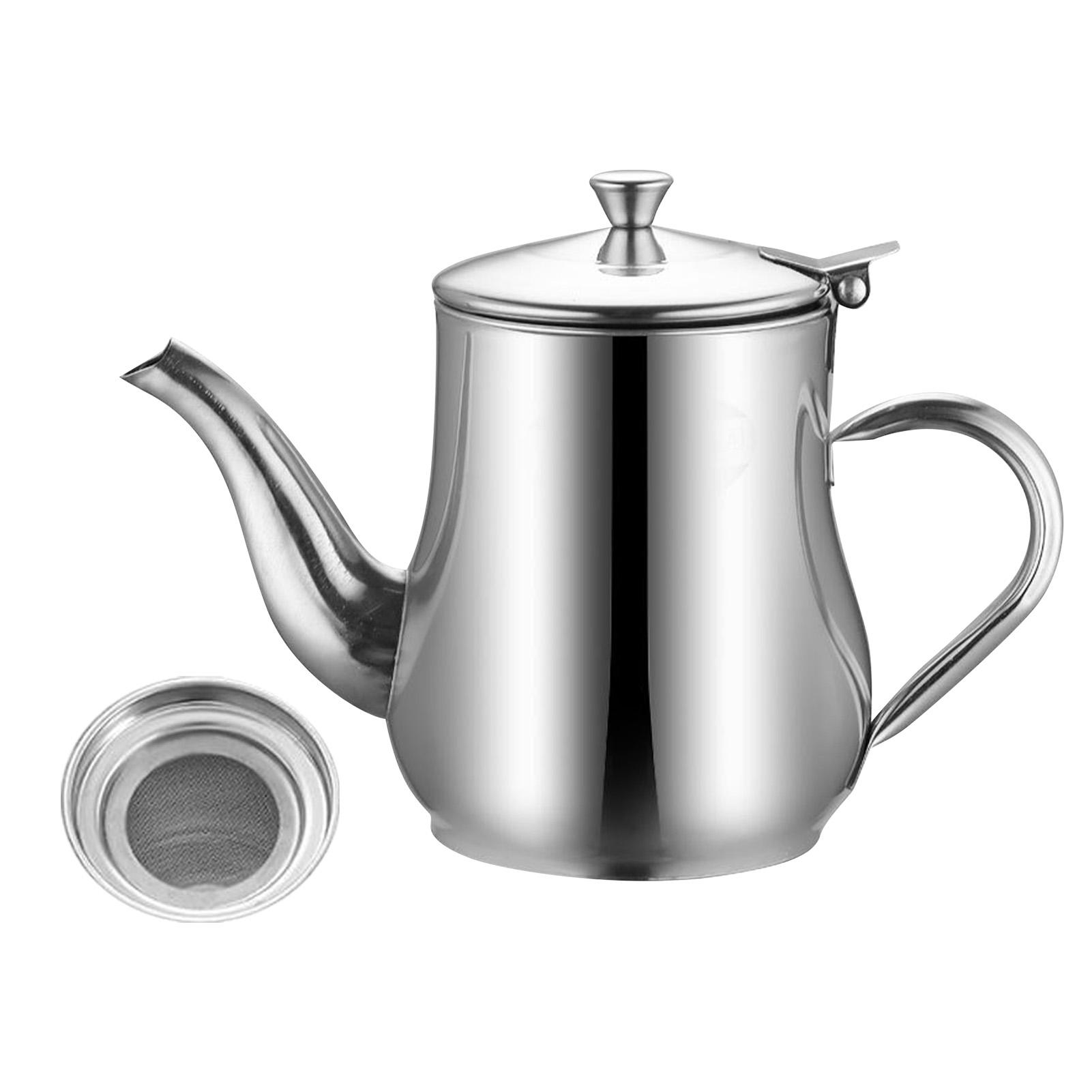 

Масленка из нержавеющей стали, многофункциональная, герметичная, термостойкая, бутылка для масла, горшок для уксуса для кухни 18oz (with Filter)