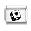 Black Piano Chess Boardlaser Engraving Links Fit 9mm Italian Charms Bracelet Jewelry DIY Making Gifts