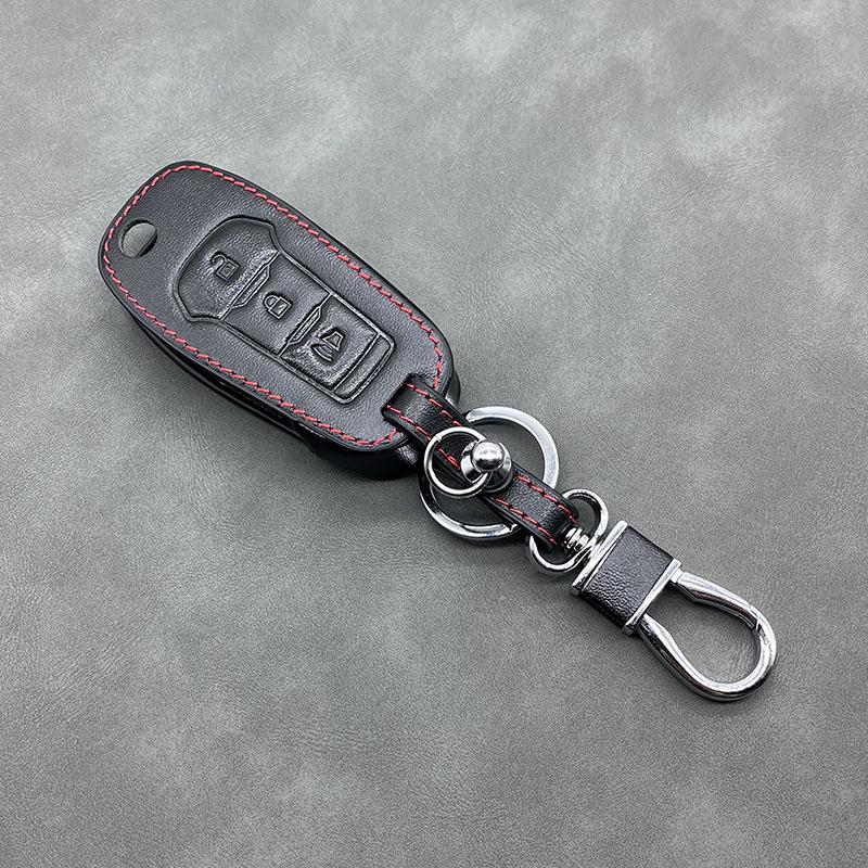 Ford Focus Mondeo 1.5T Genuine Leather Folding Key Case Cover
