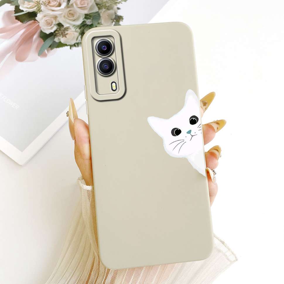 For Vivo Y53s 5G V2111A Case Printed Popular Cartoon Animals Silicone Back Cover For Vivo Y 53S 5G V2058 6.58" Phone Cases Capa
