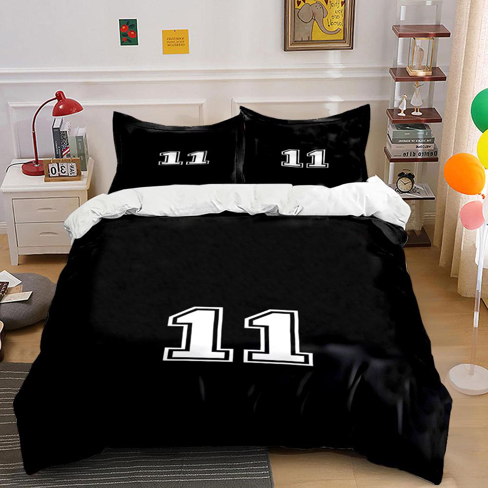 

Bold white number 11 . Bedding sets Duvet cover sets Duvet covers Pillowcases(1 * Duvet Cover 2 * Pillowcases, without duvet insert) 135x200cm