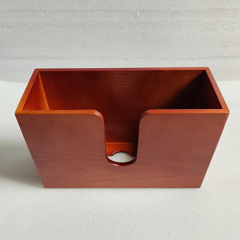 Table Organizer Wooden Napkin Holder Creative Paper Storage Holder  For Restaurant