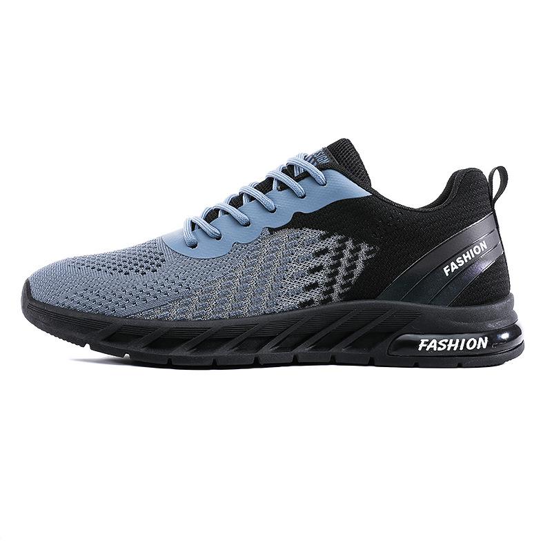 Men's Shoes Summer Mesh Shoes Men's Running Casual Sports Shoes Flying Weaving Hollow Breathable Air Conditioning Shoes