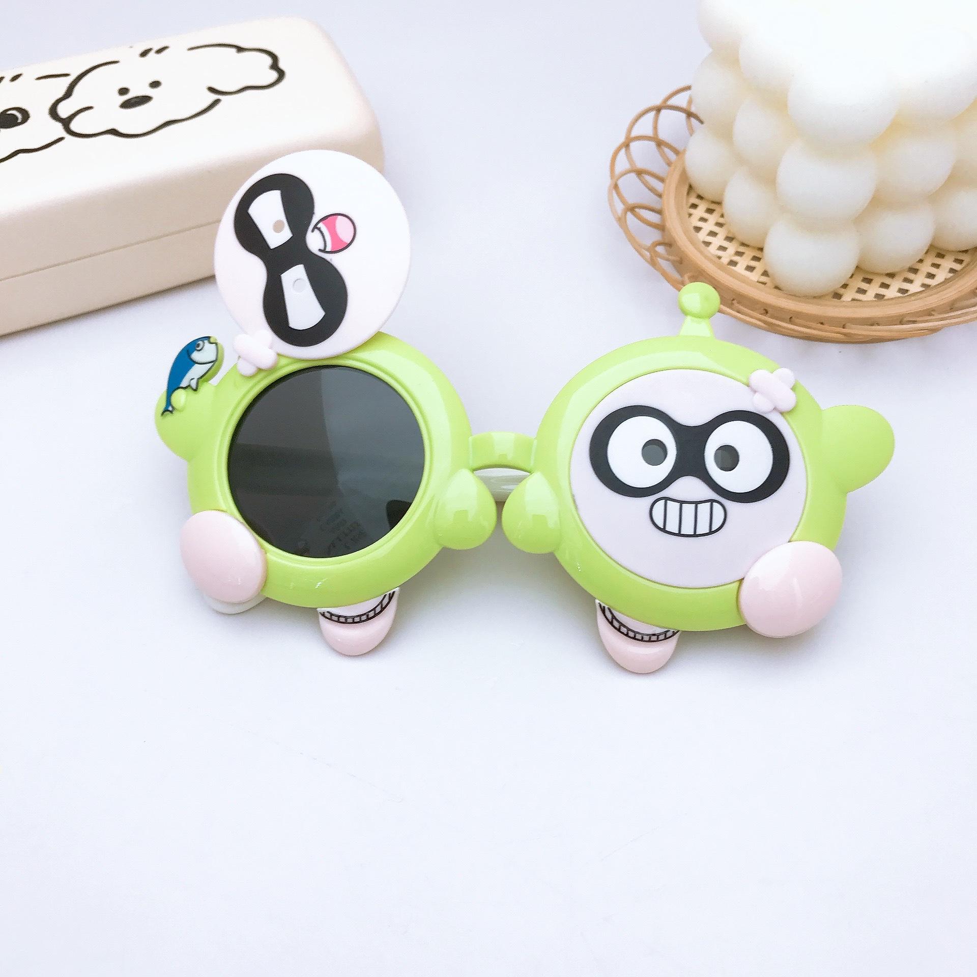 

Детские солнцезащитные очки для путешествий, солнцезащитные очки с силиконовой поляризацией, солнцезащитные очки для девочек, очки с изображением панды из мультфильма