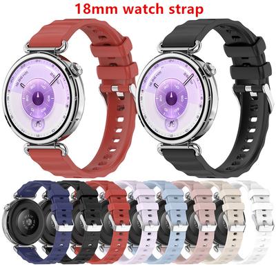 18mm silikonový řemínek pro Huawei Watch GT6 41mm Měkký sportovní náramek pro HUAWEI Watch GT4 GT5 41mm/GT5 Pro 42mm Řemínek náramek